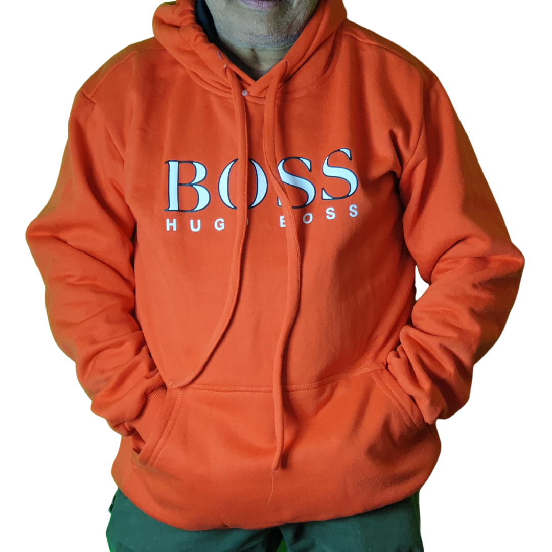 Blusão Moletom Hugo Boss Laranja