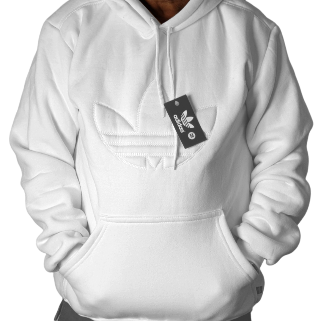 Blusão Moletom Adidas Branco
