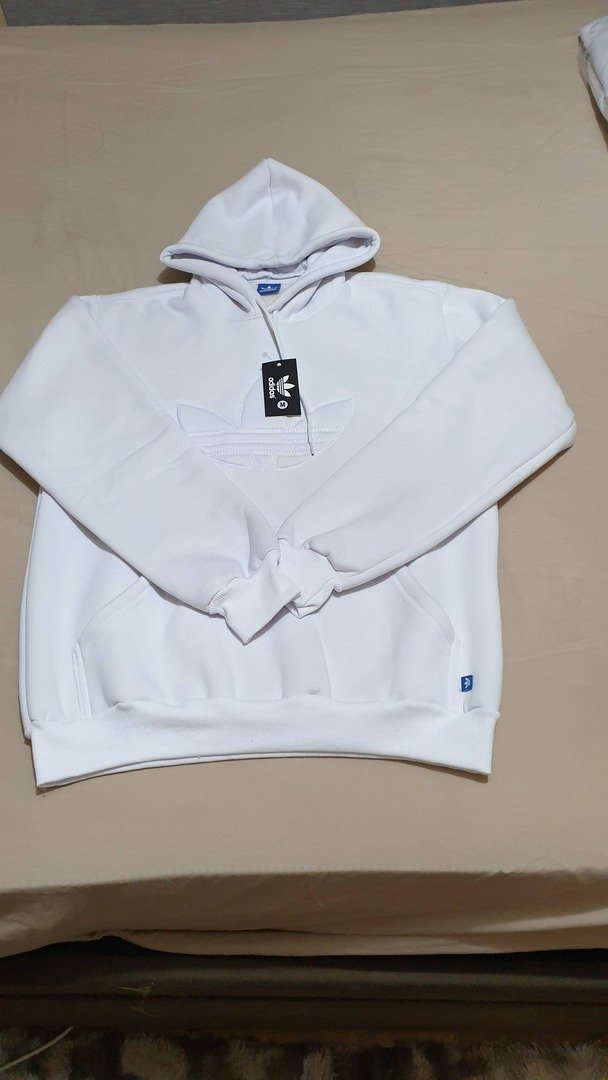 Blusão Moletom Adidas Branco - Image 2