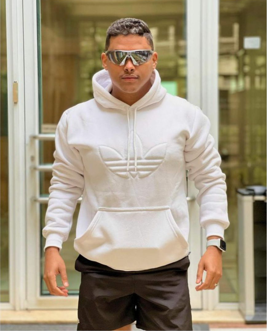 Blusão Moletom Adidas Branco - Image 3